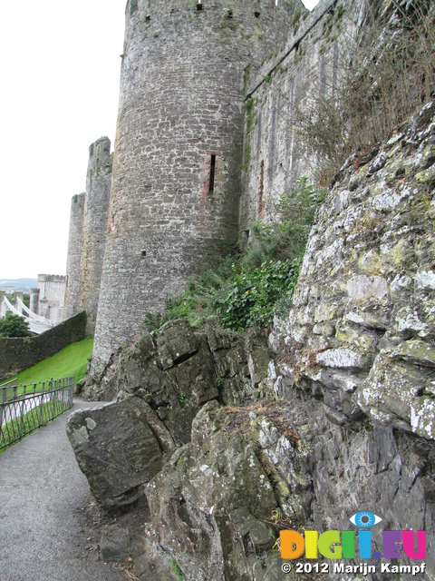 SX23413 Base of Conwy Castle